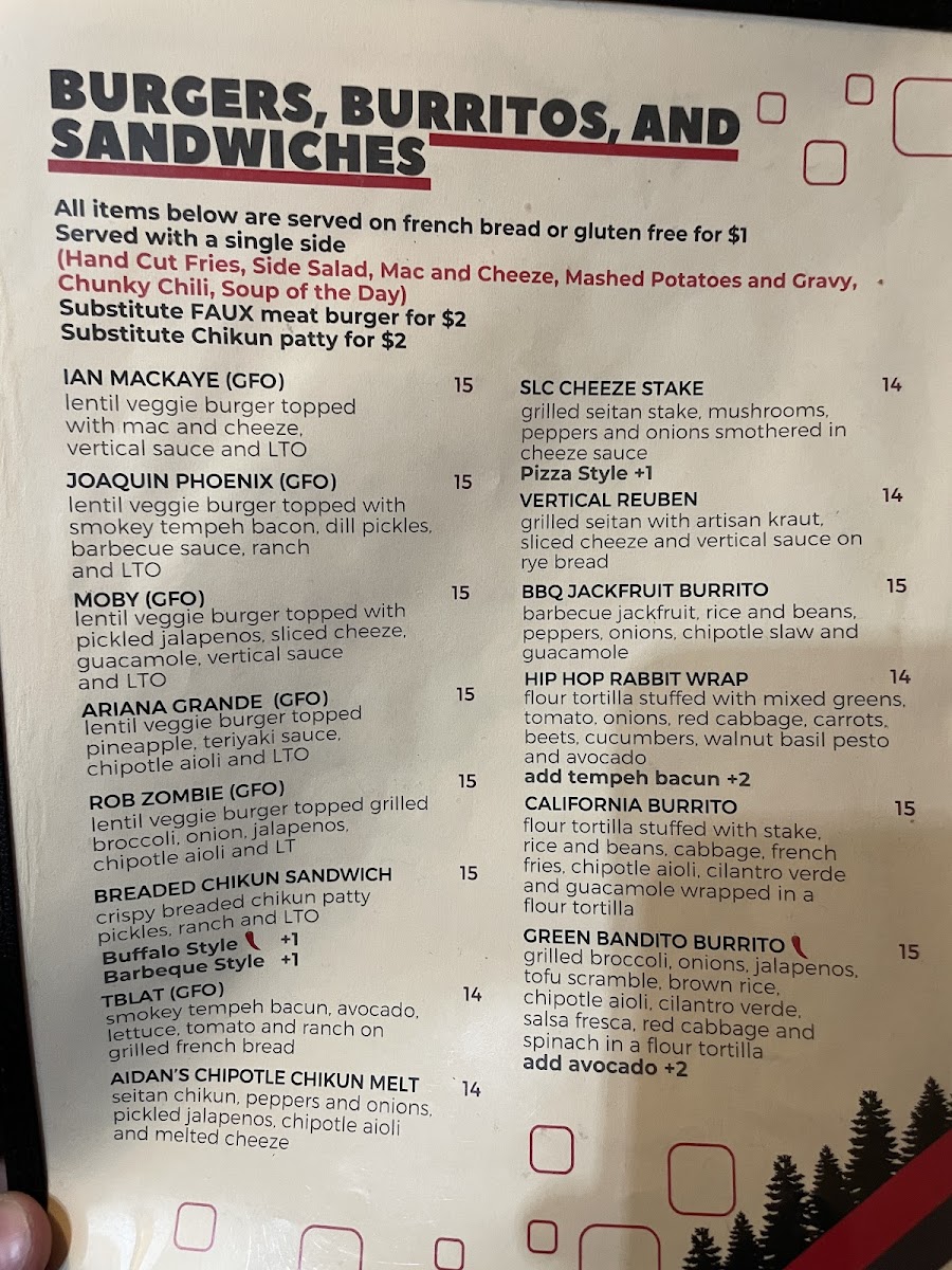 Vertical Diner Menu - Image 1